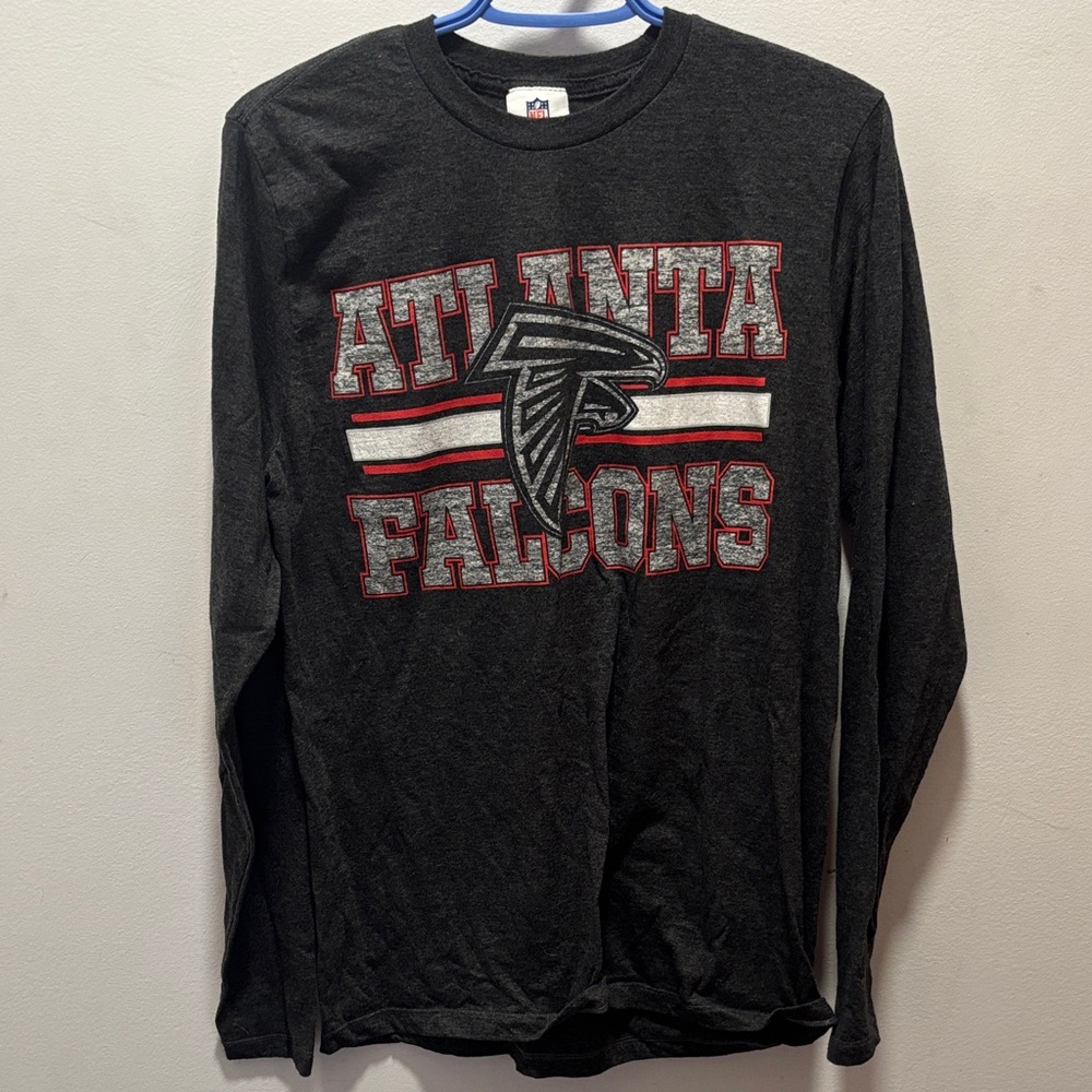 Team Apparel Charcoal Atlanta Falcons Long Sleeve Tee